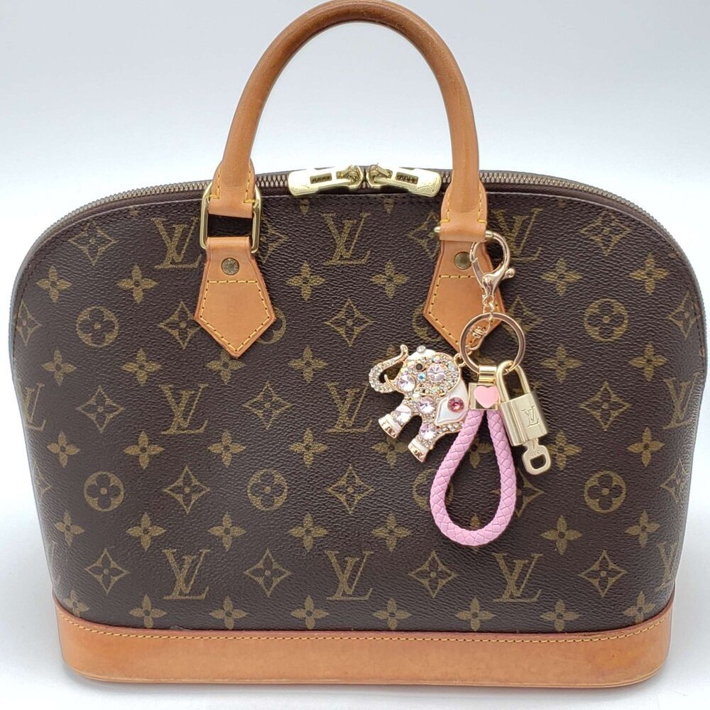 LV Gold Padlock & Key 🔒 Authentic Louis Vuitton Bag Unbranded Elephant Charm